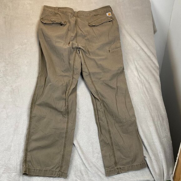 Carhartt Mens Pants 40x32 Relaxed Straight Fit Khaki 100% Cotton - Picture 13 of 13